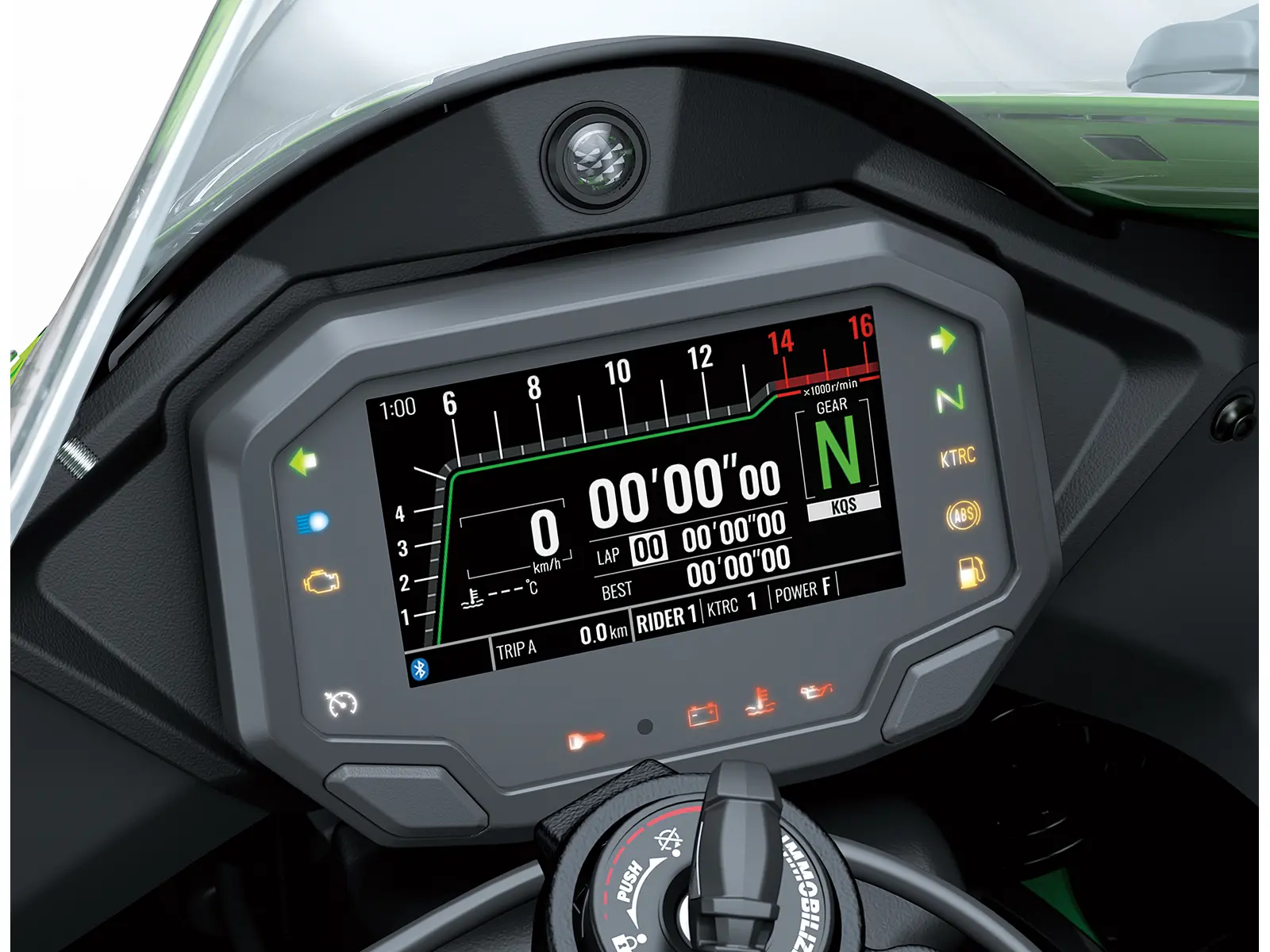 Integrated Riding Modes: Sport, Road, Rain, Rider 