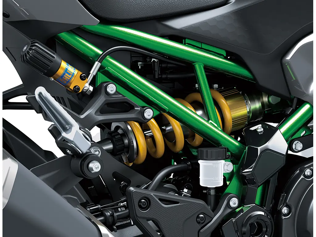 Öhlins S46 rear shock with remote preload adj
