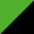 Lime Green + Ebony + Pearl Blizzard White