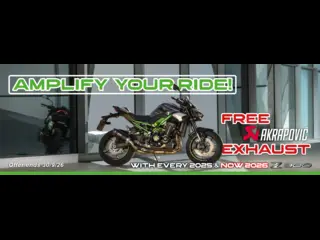 Amplify your 2026 With A Free Z900 Exhaust Upgrade! 