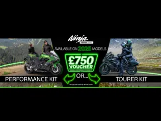 Make the 2025 Ninja 1100SX yours complete with a £750 accessory voucher 