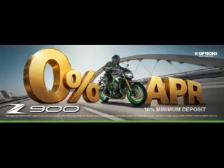 Enjoy 0% finance on the Supernaked Kawasaki Z900